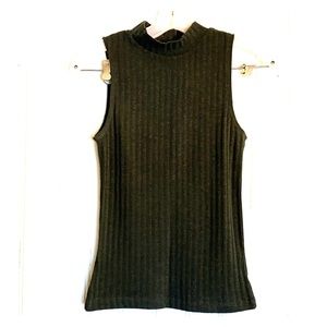 Green Ribbed Cotton On Tank Top